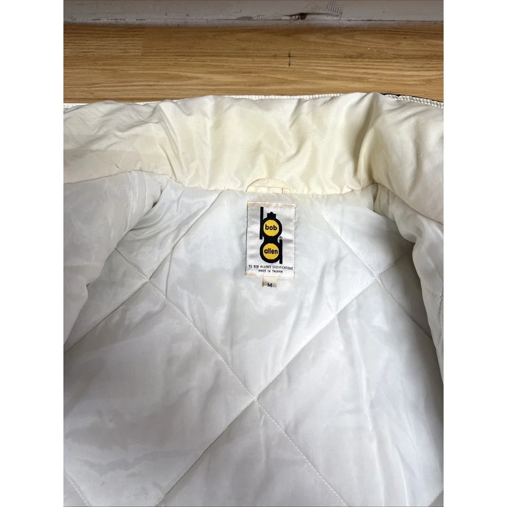 Vintage Bob Allen Black &‎ White Full Zip Ski Jacket Men's Medium